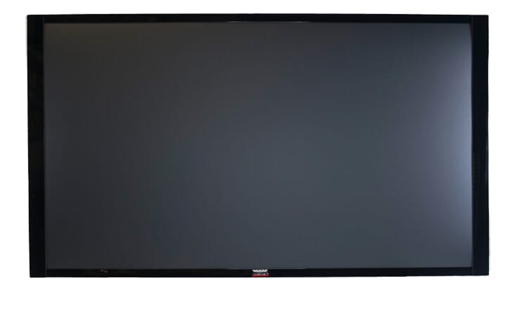 flat screen tv on wall